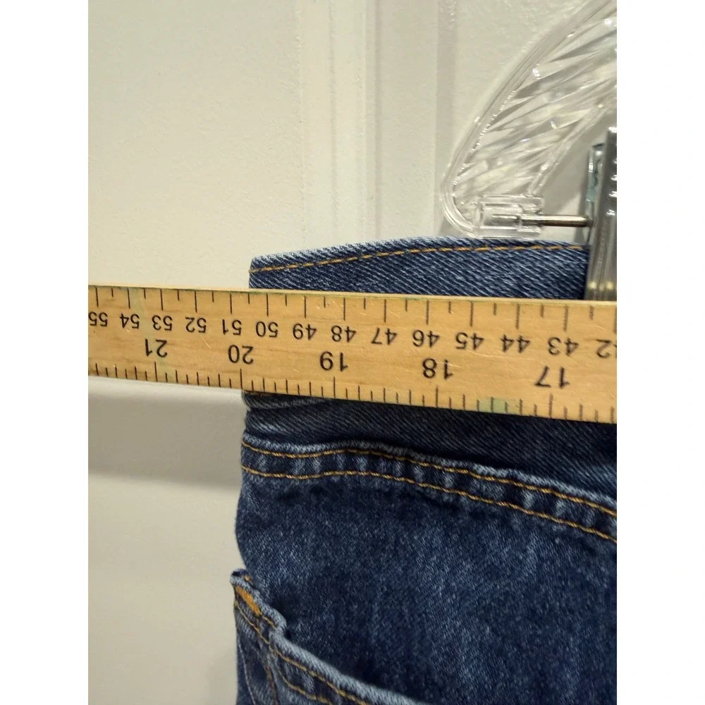 Levi's Mens Jeans 505 Regular Fit Straight Leg Medium Wash Blue 42x29‎